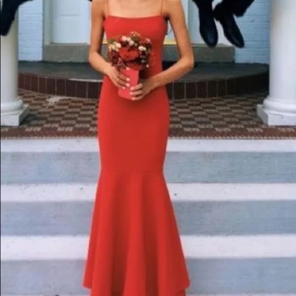 Column Spaghetti Straps Floor-Length Prom Dress